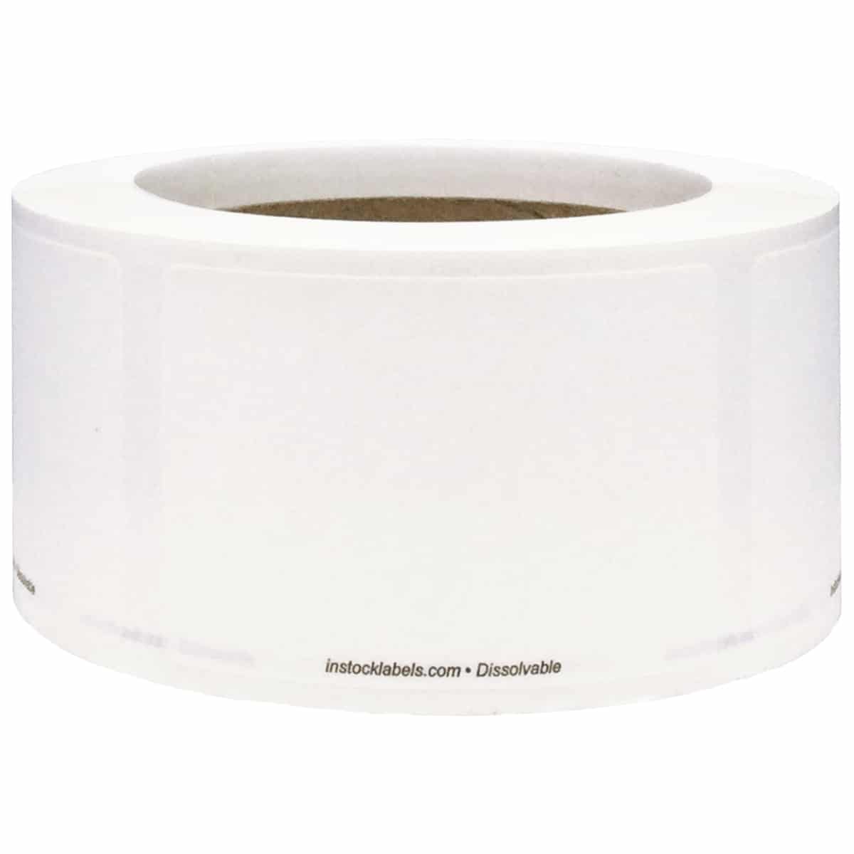 Dissolvable Blank Stickers for Food Rotation and Canning 2" x 3"