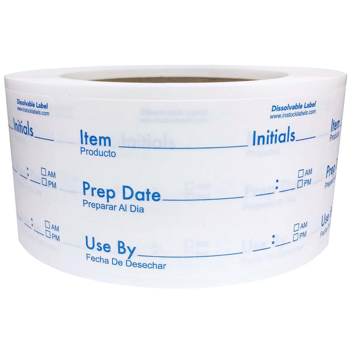 Dissolvable Basic Food Prep Labels