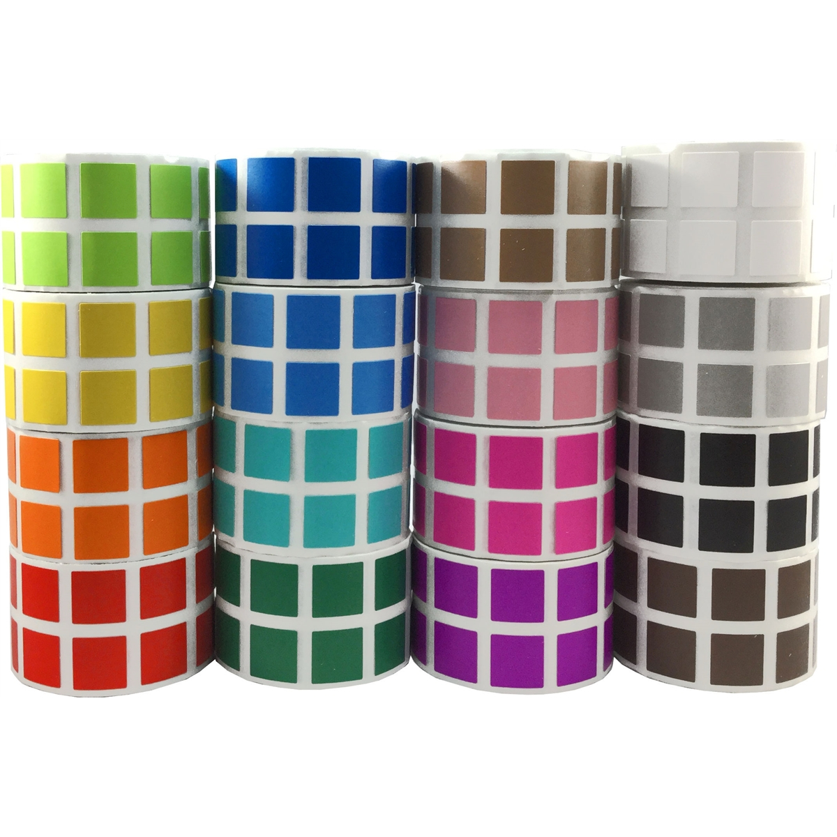 16 Colors Bulk Pack | 1/2" Square 16 Colors Bulk Pack | 1/2" Square