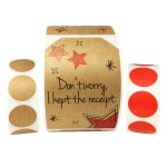Funny Kraft Gift Tags and Two Rolls of Dot Stickers