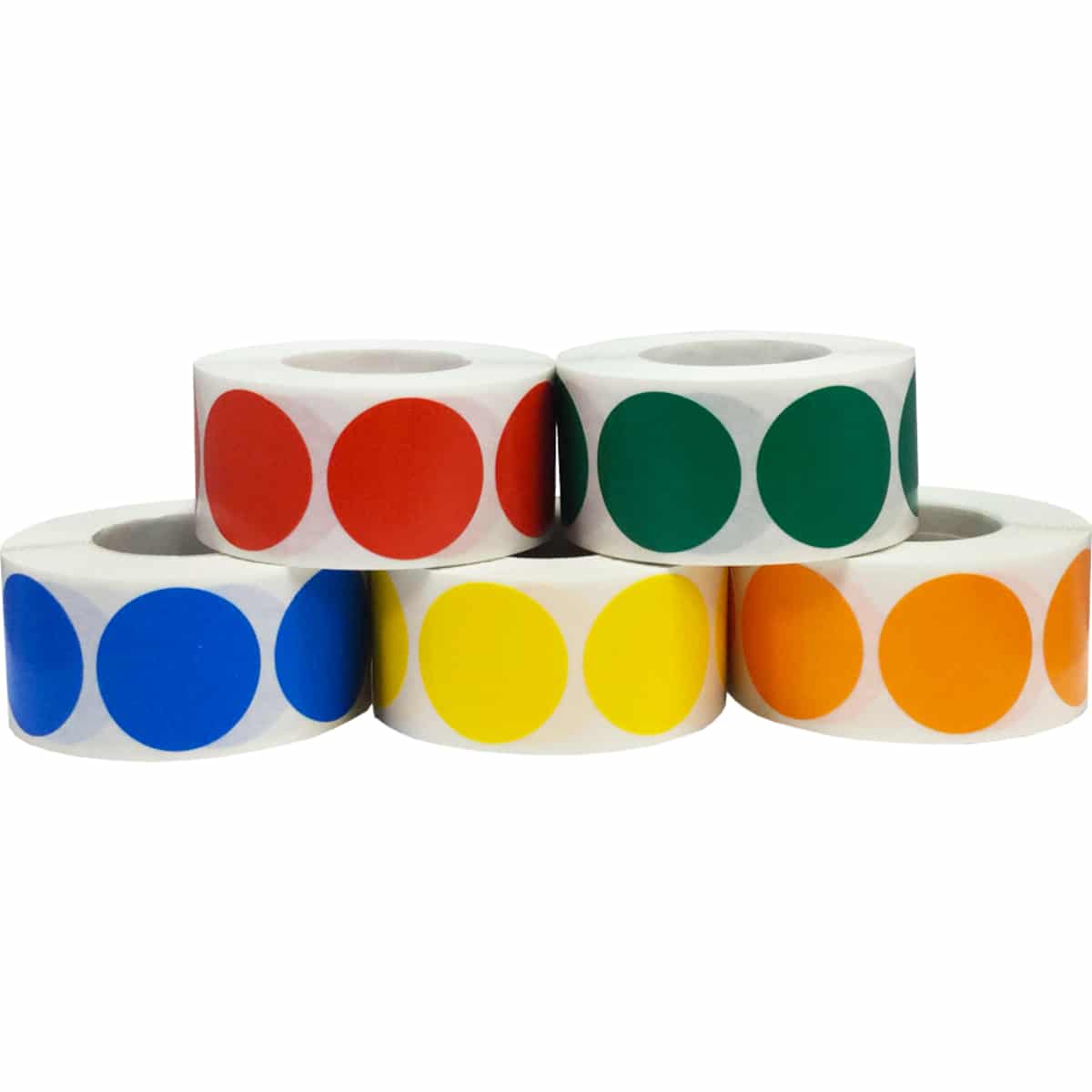 Primary Color Code Labels Pack 1" Round Primary Color Code Labels Pack 1" Round