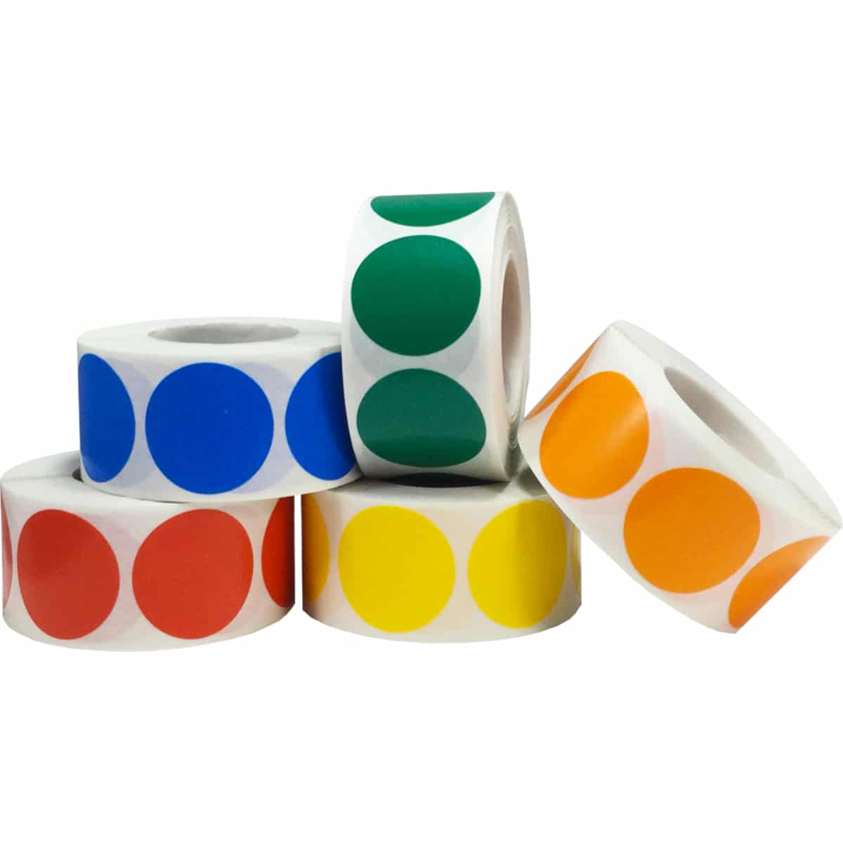 Primary Color Code Labels Pack 1" Round Primary Color Code Labels Pack 1" Round