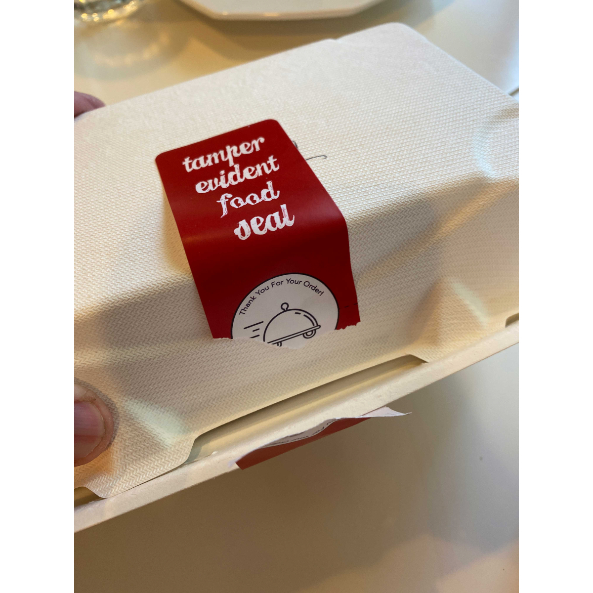 Tamper Evident Food Seals for Take Out QTY 500