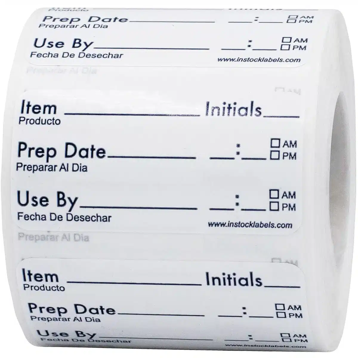 Writable Food Prep Date Use By Labels QTY 500