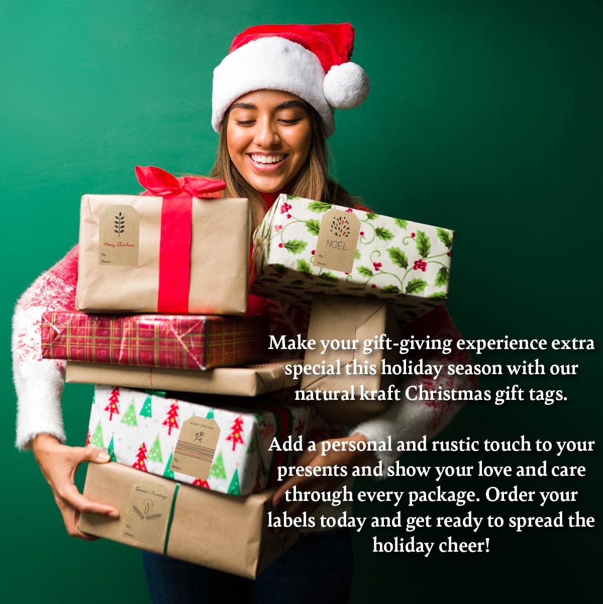 Minimalistic Kraft Christmas Gift Tags Tags QTY 100 Minimalistic Kraft Christmas Gift Tags Tags QTY 100