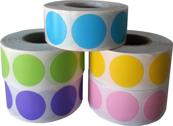 Colored Labels Spring Collection 3/4"