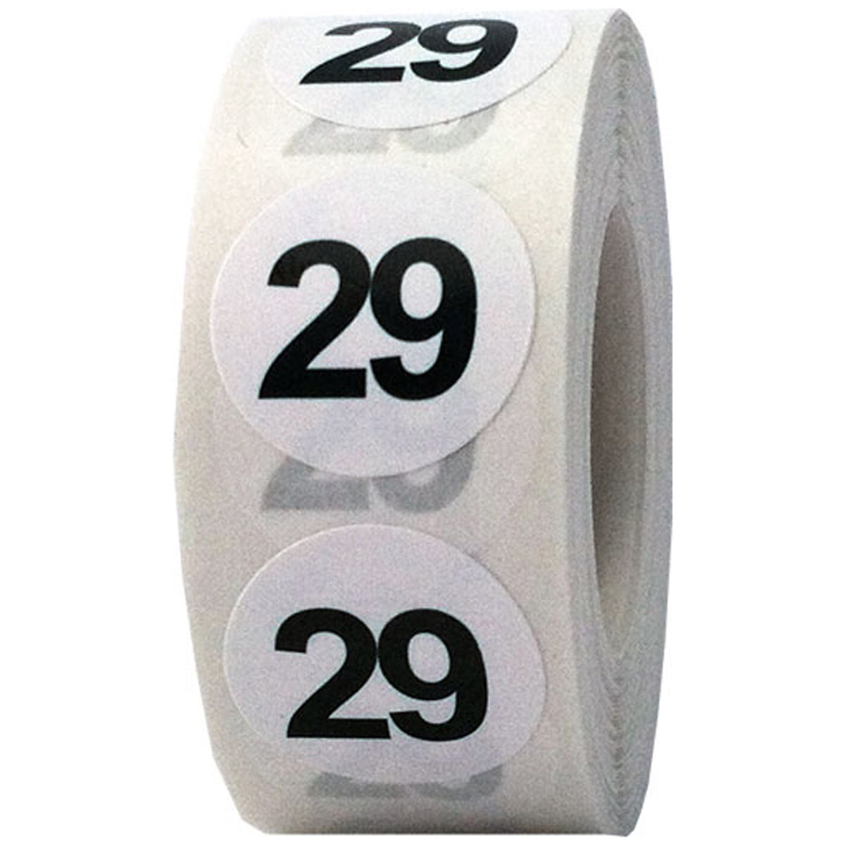 Number 29 Stickers 3/4" Round Quantity 500 Number 29 Stickers 3/4" Round Quantity 500