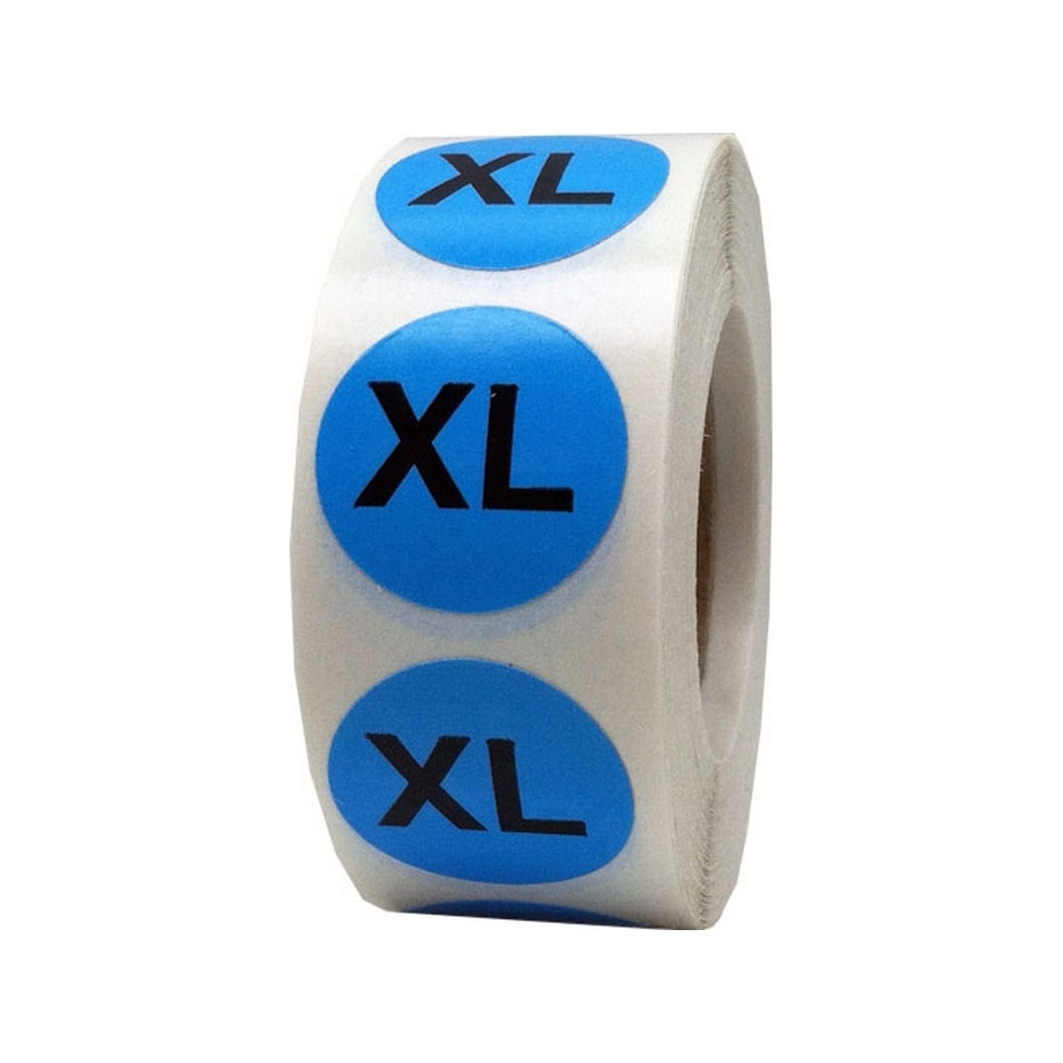 Blue Round Size Stickers for Shirts QTY 500 Blue Round Size Stickers for Shirts QTY 500