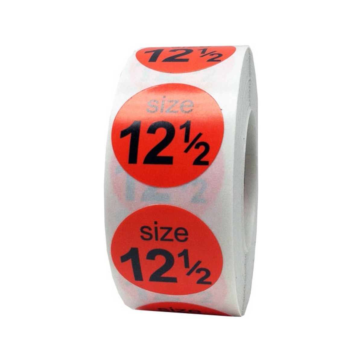 Round Color Coded Shoe Size Stickers