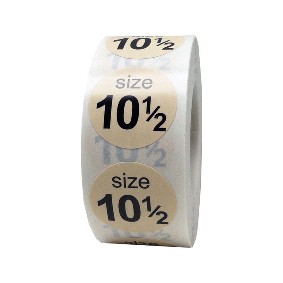 Round Color Coded Shoe Size Stickers