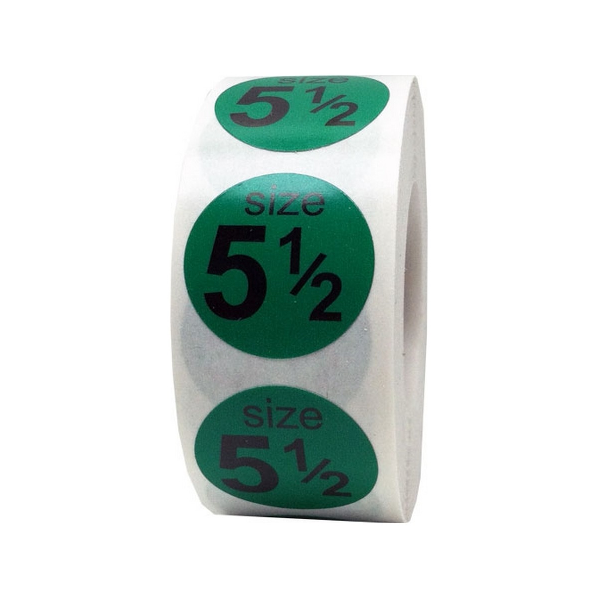 Round Color Coded Shoe Size Stickers