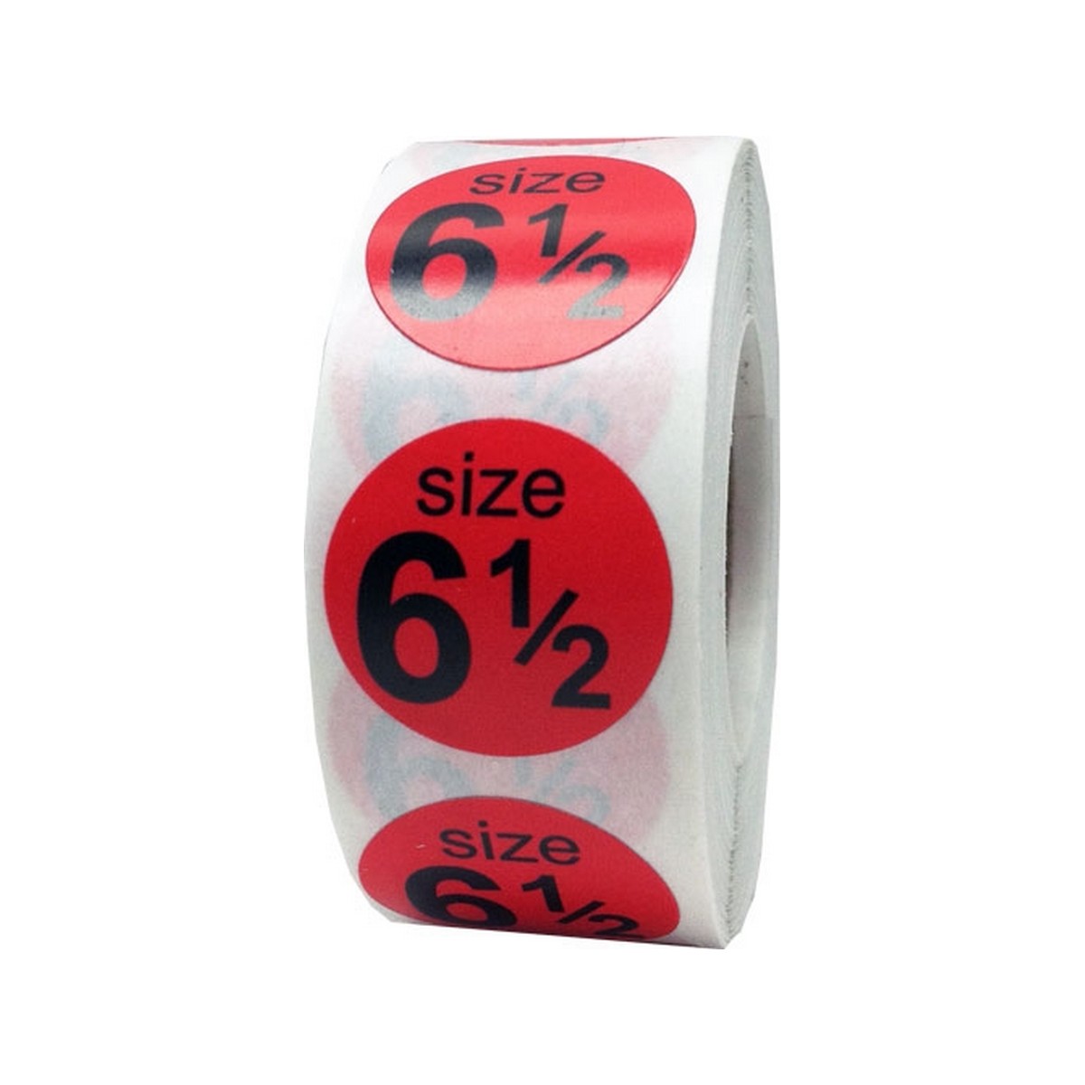 Round Color Coded Shoe Size Stickers