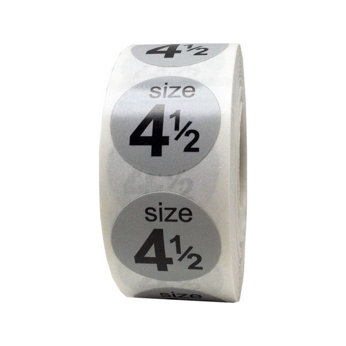 Round Color Coded Shoe Size Stickers