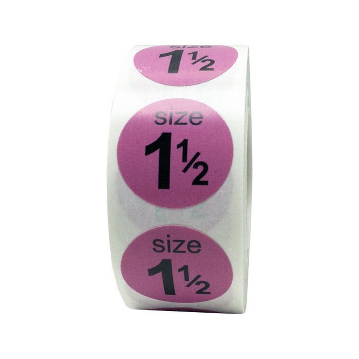 Round Color Coded Shoe Size Stickers