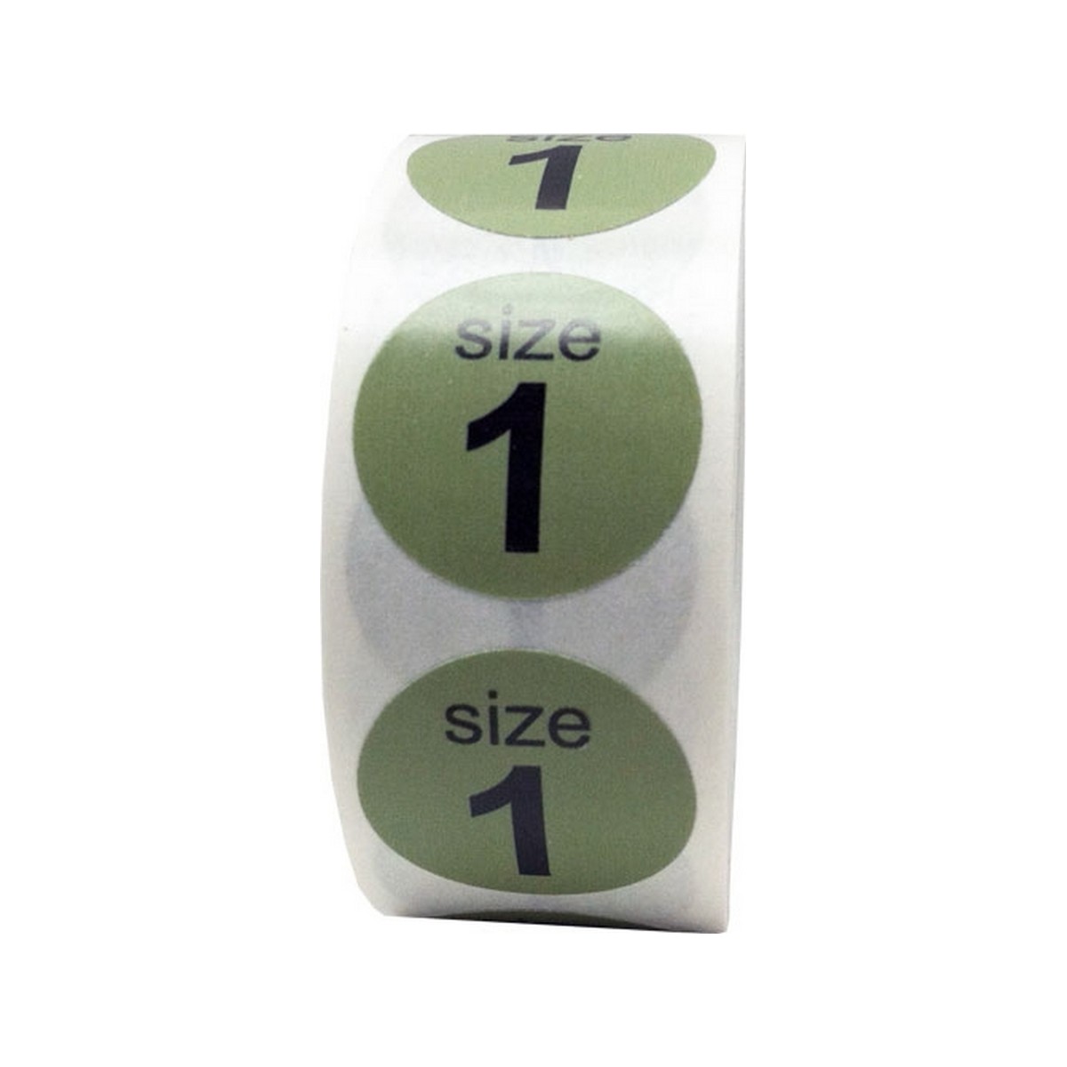 Round Color Coded Shoe Size Stickers