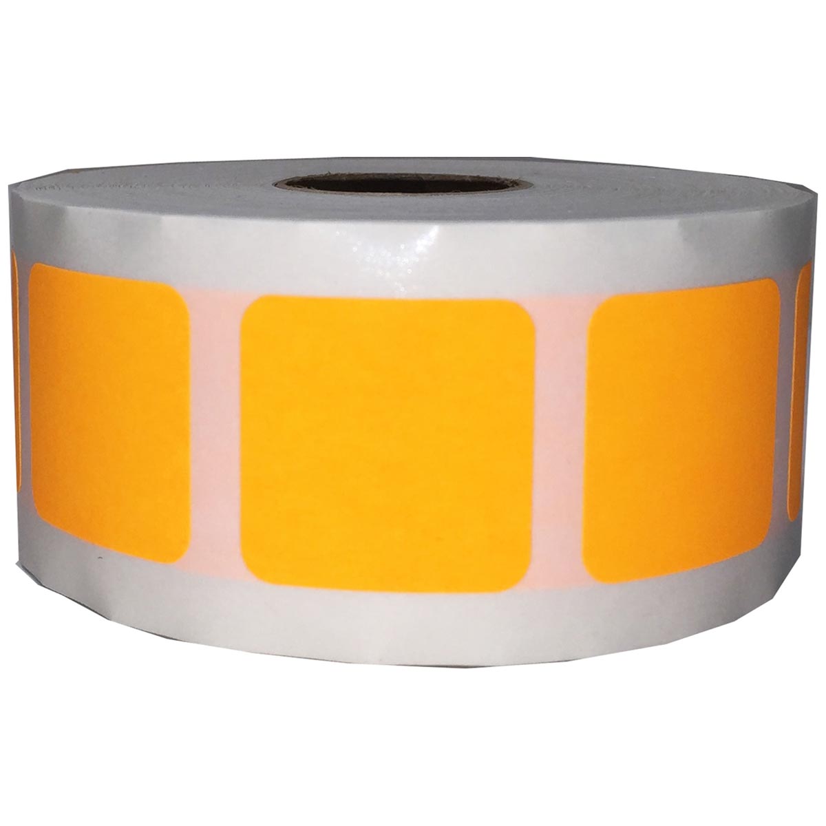 Fluorescent Orange Stickers 1" Square QTY 500 Fluorescent Orange Stickers 1" Square QTY 500