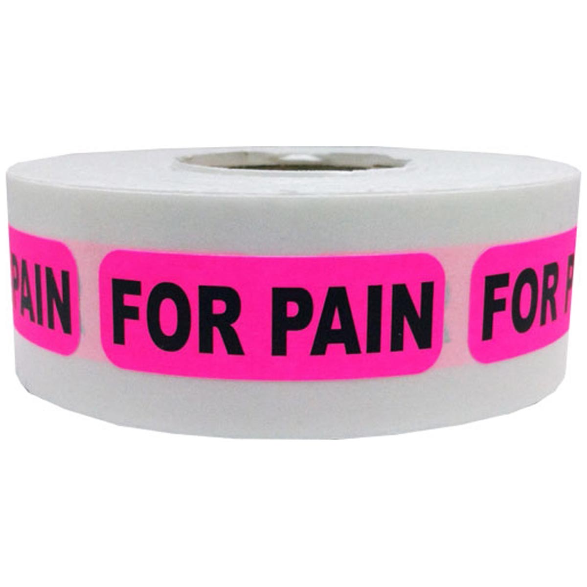 For Pain Medication Pharmacy Warning Labels .5" x 1.5" Quantity 500