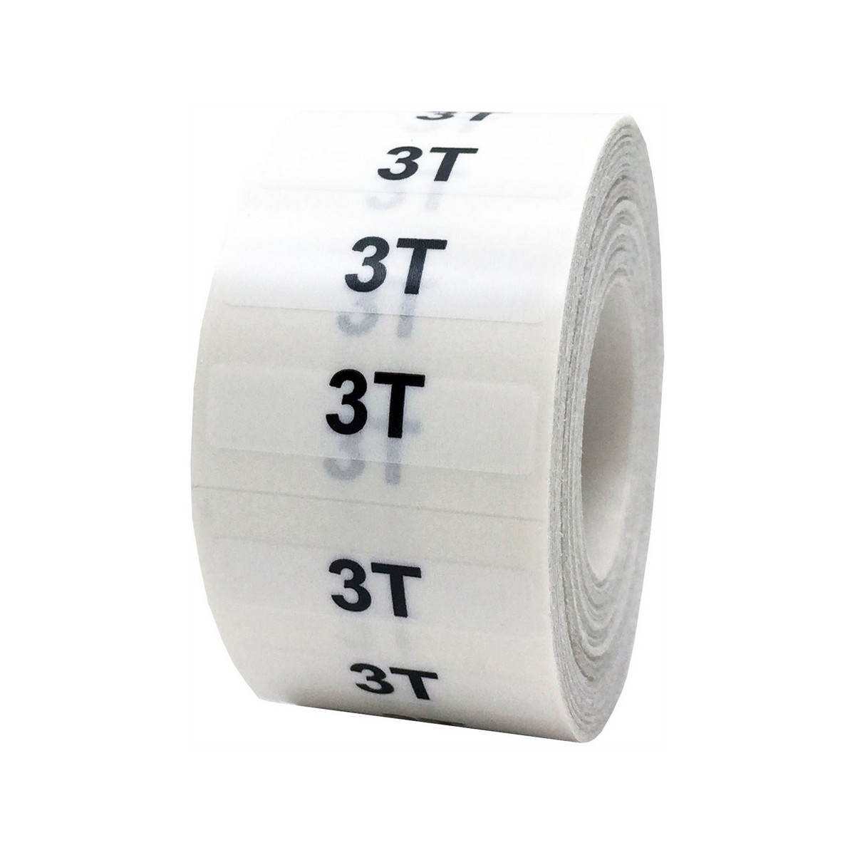 Ultra Clear Baby and Toddler Size Labels for Retail Shirts 1.25" x 5"