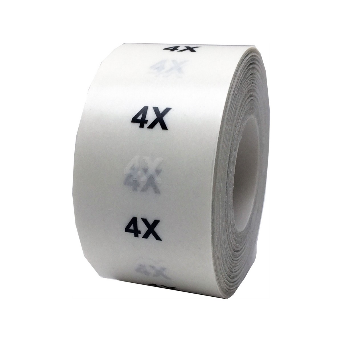 White Black Modern Ultra Clear Size Strip Labels for Shirts 1.25″ x 5″ QTY 125
