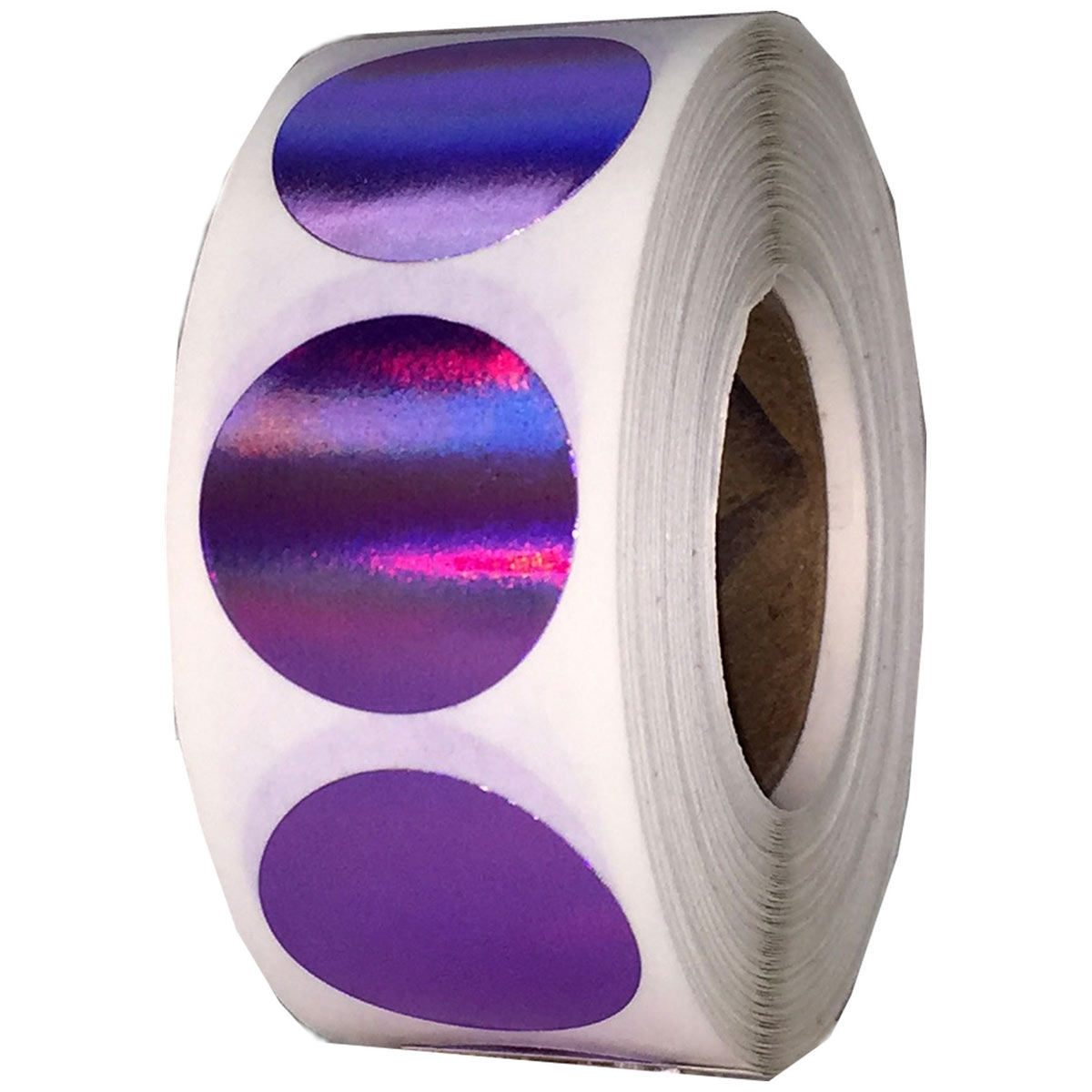 Metalized Purple Colored Labels 3/4" Round Metalized Purple Colored Labels 3/4" Round