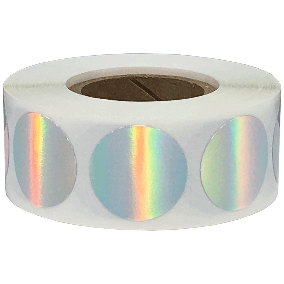 Holographic Silver Colored Labels 3/4" Round Holographic Silver Colored Labels 3/4" Round