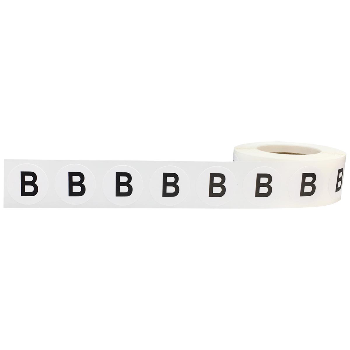 Letter B Stickers 3/4" Round QTY 500 Letter B Stickers 3/4" Round QTY 500