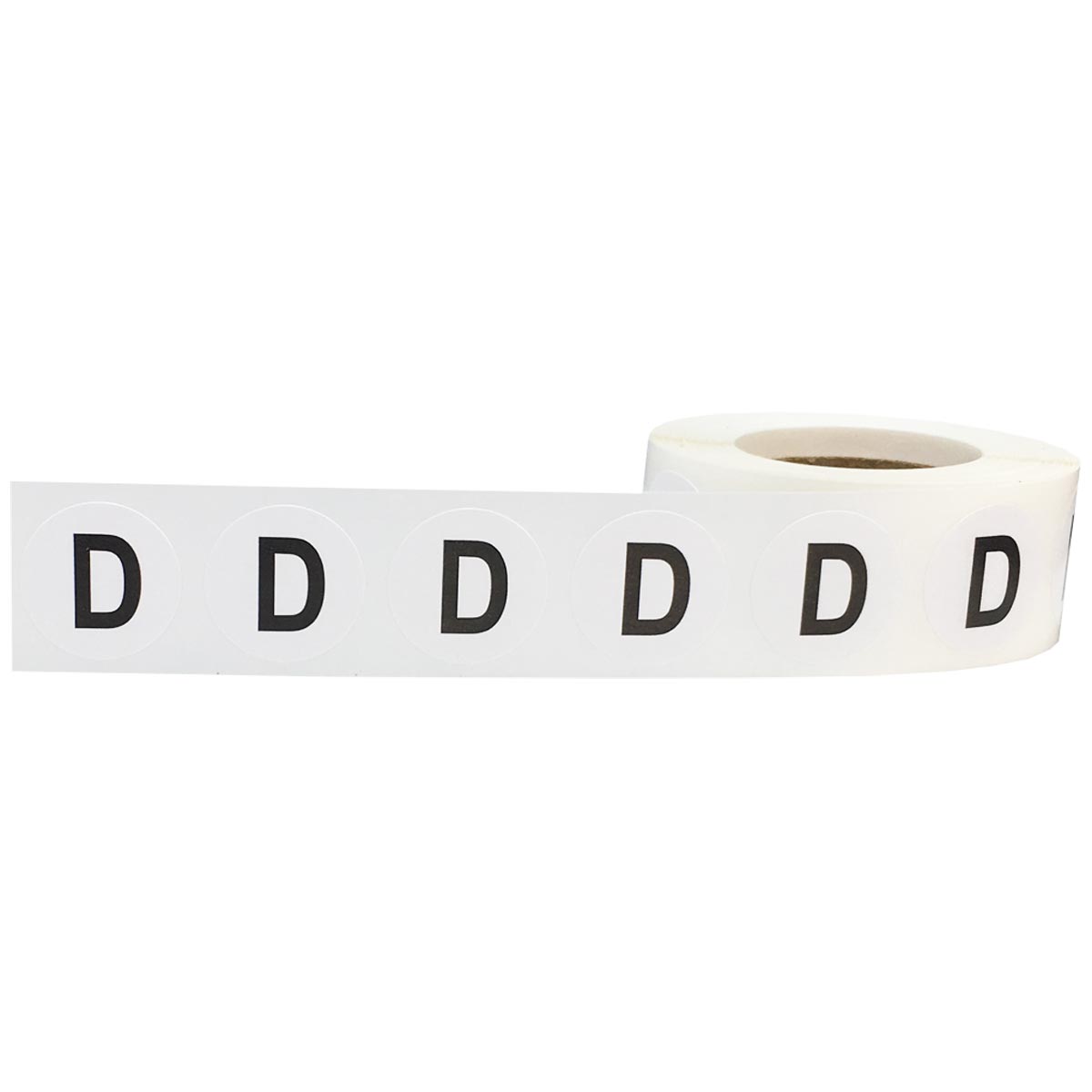 Letter D Stickers 3/4" Round QTY 500