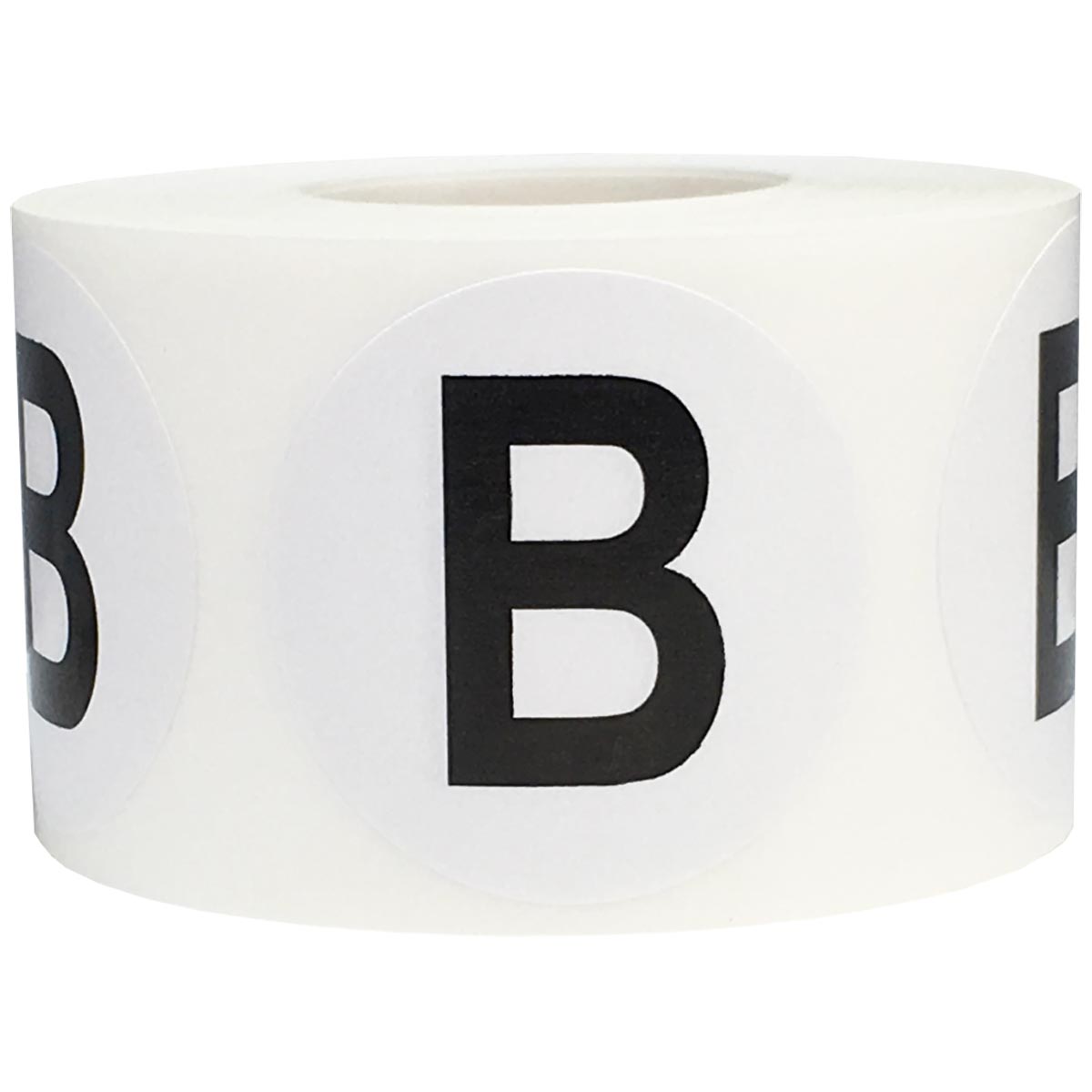 Large Letter B Stickers 1.5" Round QTY 500 Large Letter B Stickers 1.5" Round QTY 500