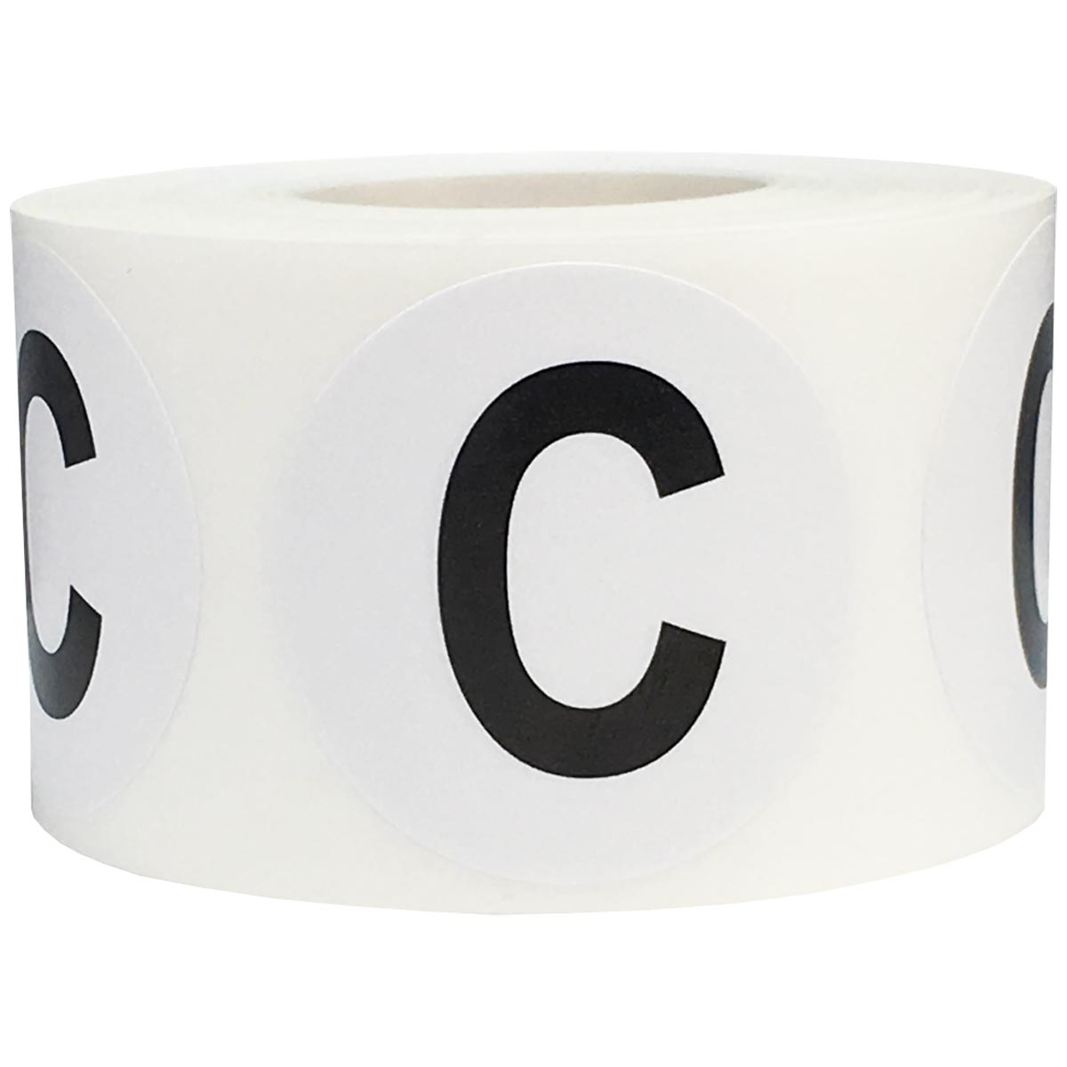 Large Letter C Stickers 1.5" Round QTY 500 Large Letter C Stickers 1.5" Round QTY 500