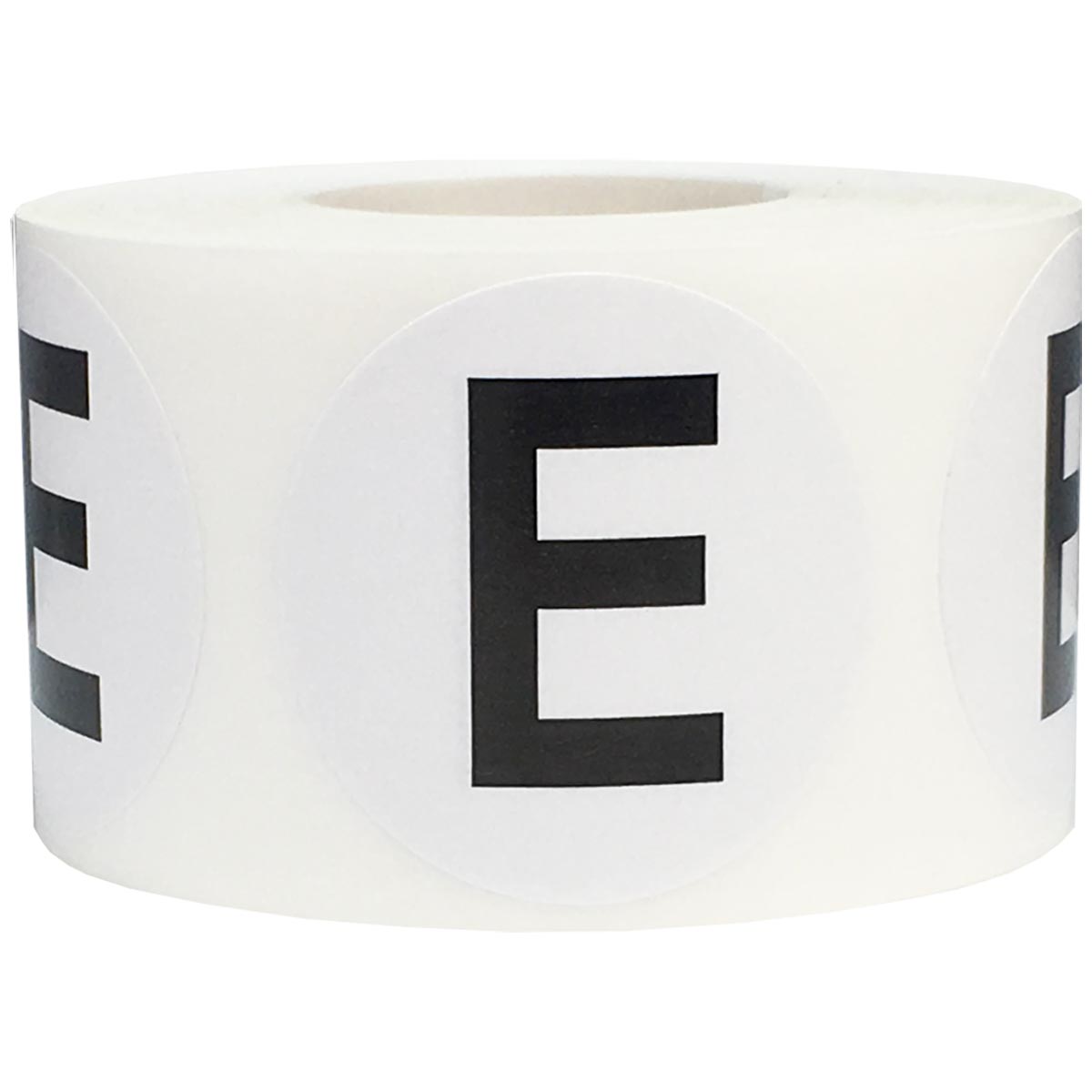 Large Letter E Stickers 1.5" Round QTY 500 Large Letter E Stickers 1.5" Round QTY 500