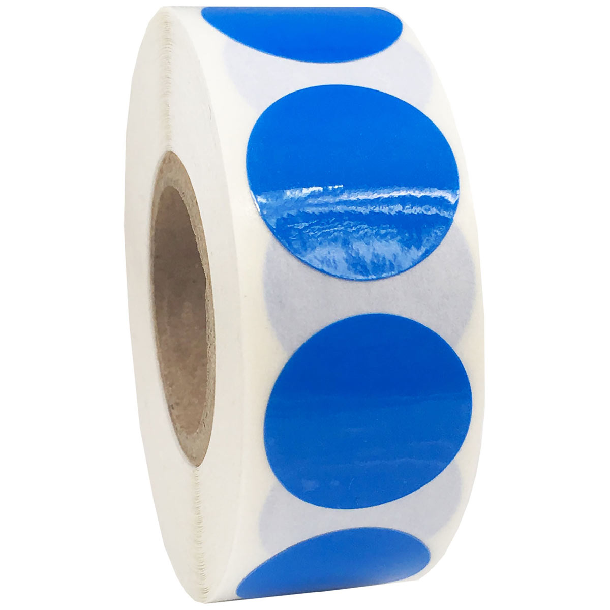 Blue Weather Resistant Labels 3/4" Round QTY 500