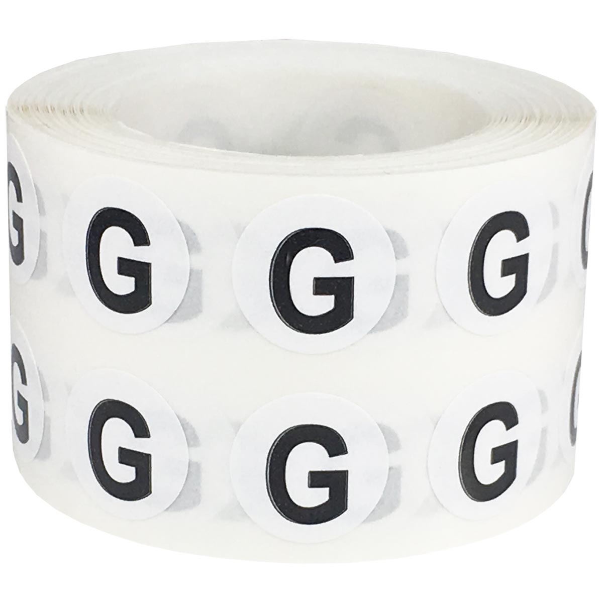 Small Letter G Stickers 1/2" Round QTY 1,000 Small Letter G Stickers 1/2" Round QTY 1,000