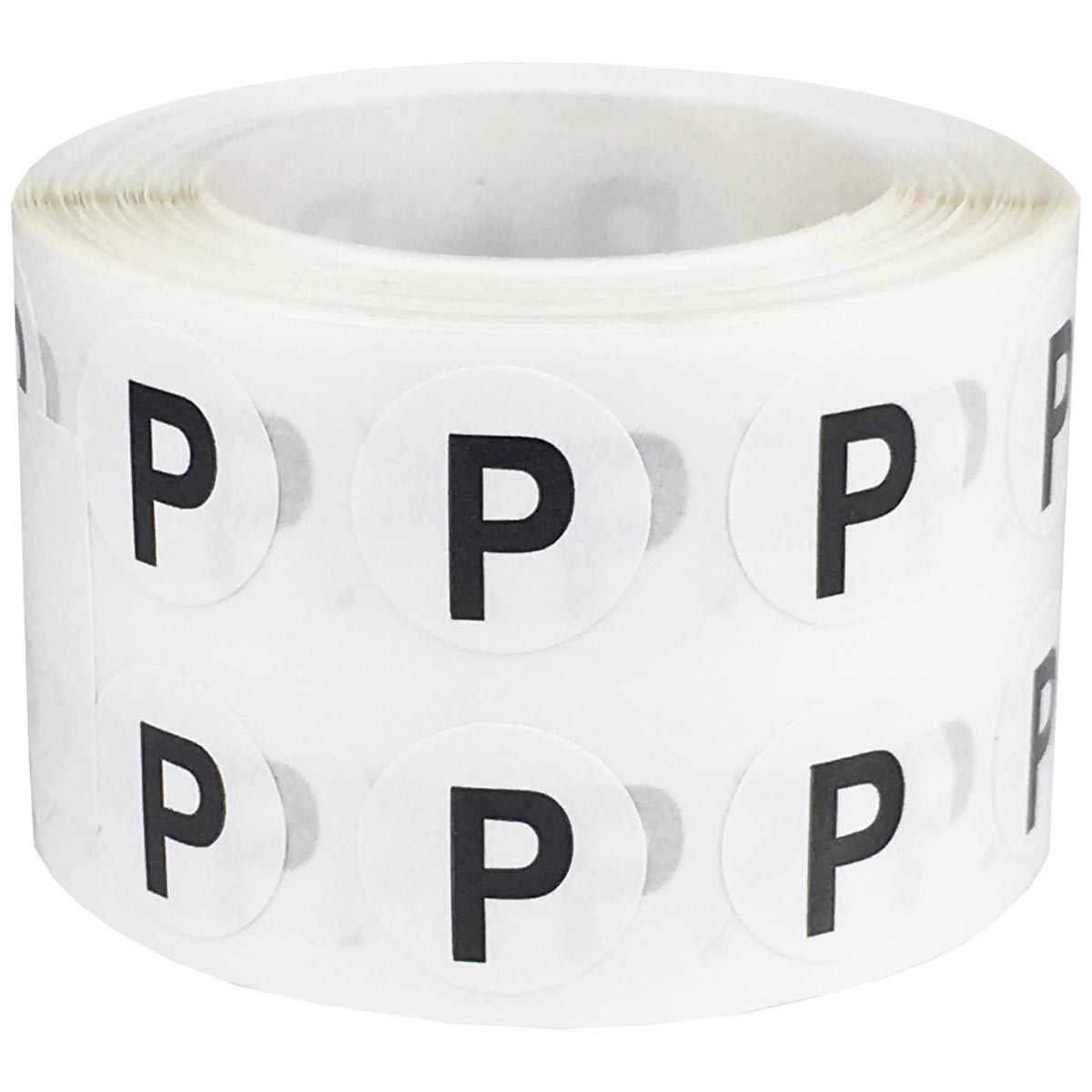 Small Letter P Stickers 1/2" Round QTY 1,000 Small Letter P Stickers 1/2" Round QTY 1,000