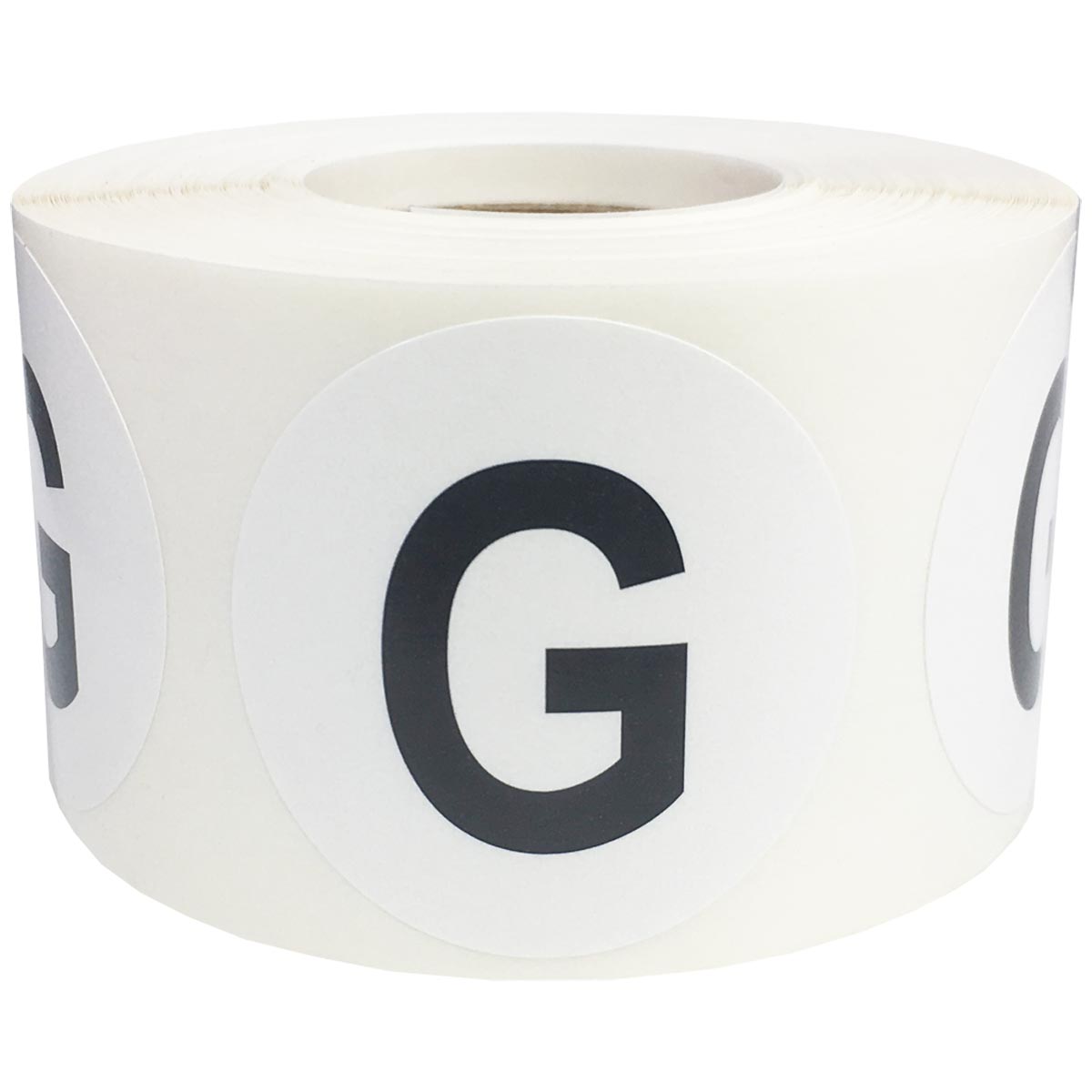 Large Letter G Stickers 1.5" Round QTY 500