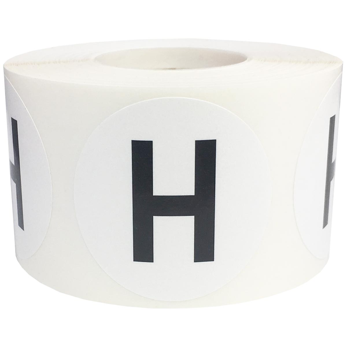 Large Letter H Stickers 1.5" Round QTY 500 Large Letter H Stickers 1.5" Round QTY 500