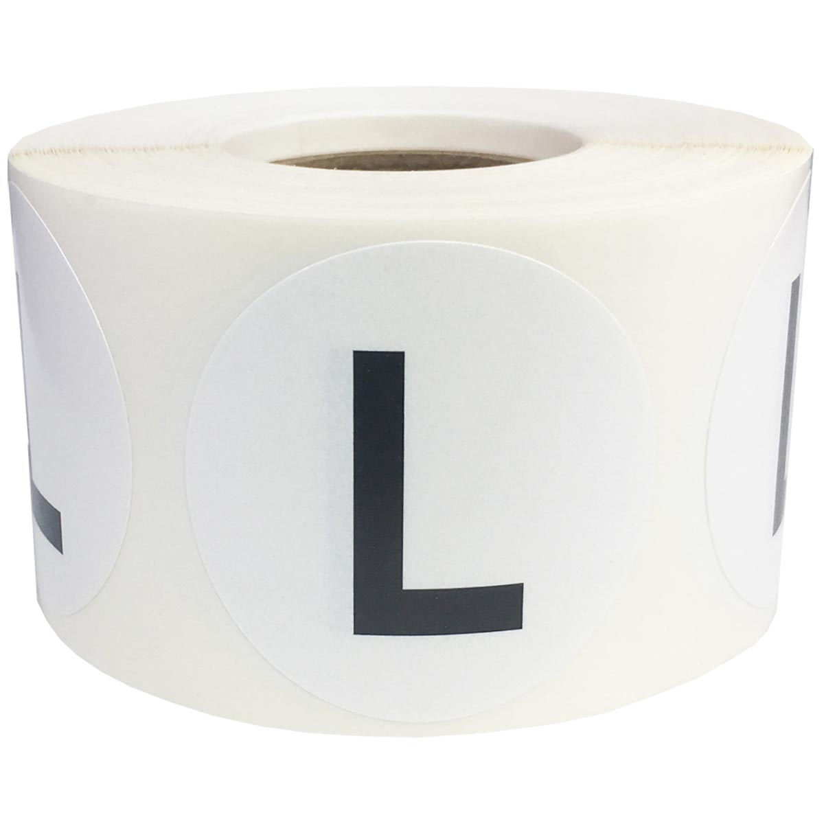 Large Letter L Stickers 1.5" Round QTY 500 Large Letter L Stickers 1.5" Round QTY 500