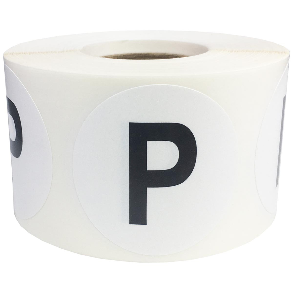 Large Letter P Stickers 1.5" Round QTY 500 Large Letter P Stickers 1.5" Round QTY 500