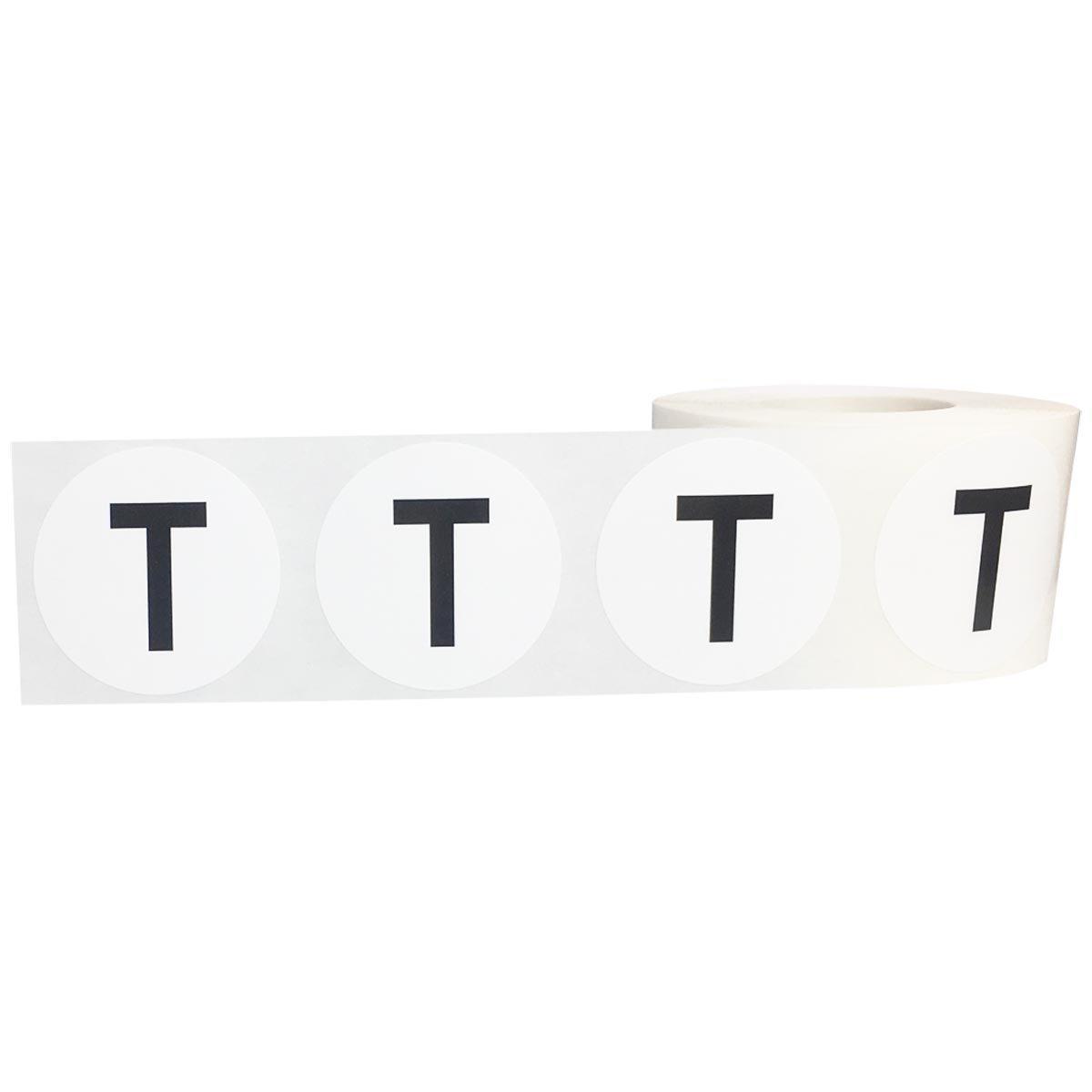 Large Letter T Stickers 1.5" Round QTY 500 Large Letter T Stickers 1.5" Round QTY 500