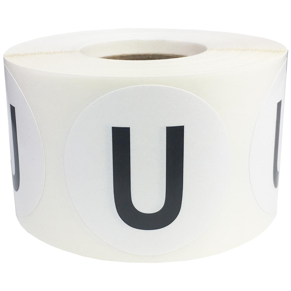 Large Letter U Stickers 1.5" Round QTY 500 Large Letter U Stickers 1.5" Round QTY 500