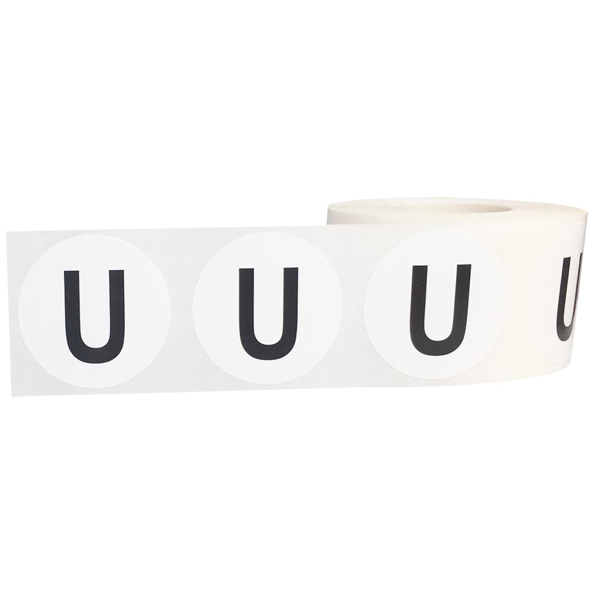 Large Letter U Stickers 1.5" Round QTY 500 Large Letter U Stickers 1.5" Round QTY 500