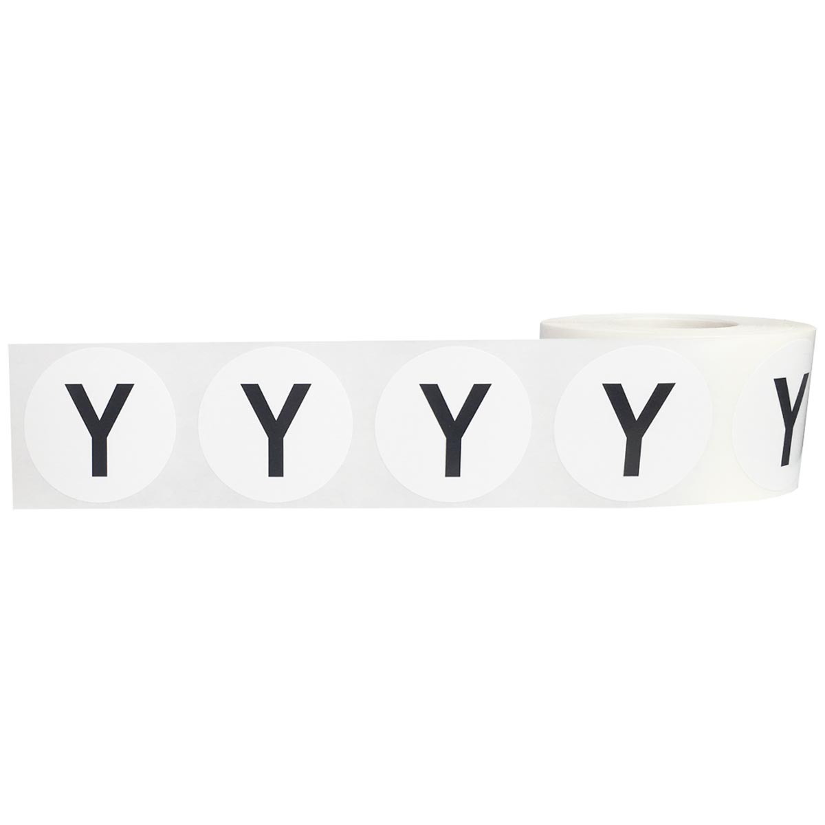 Large Letter Y Stickers 1.5" Round QTY 500 Large Letter Y Stickers 1.5" Round QTY 500