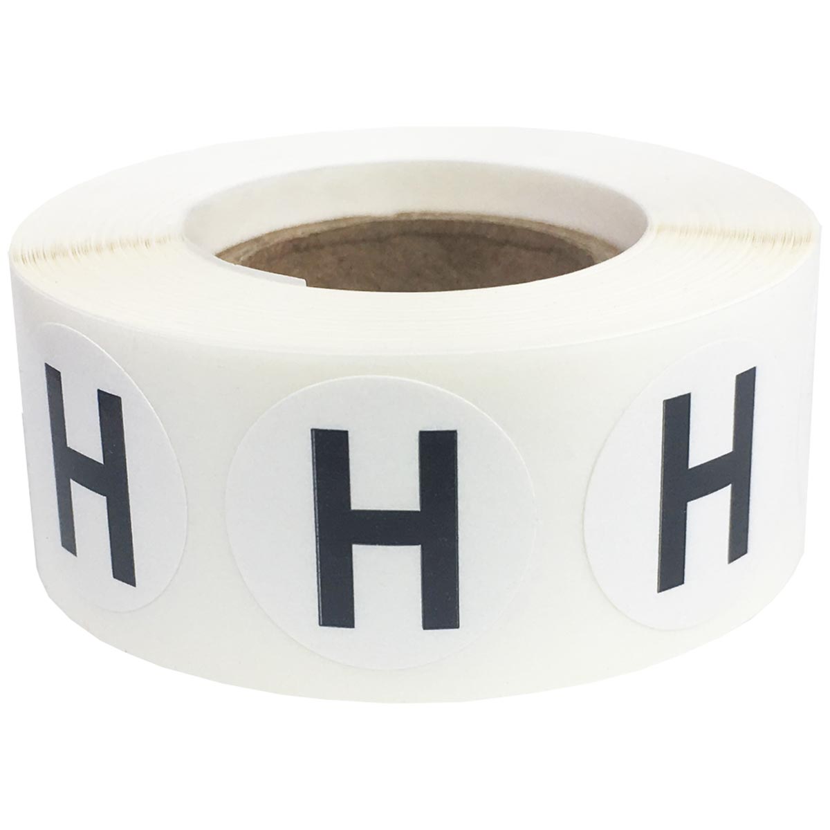 Letter H Stickers 3/4" Round QTY 500