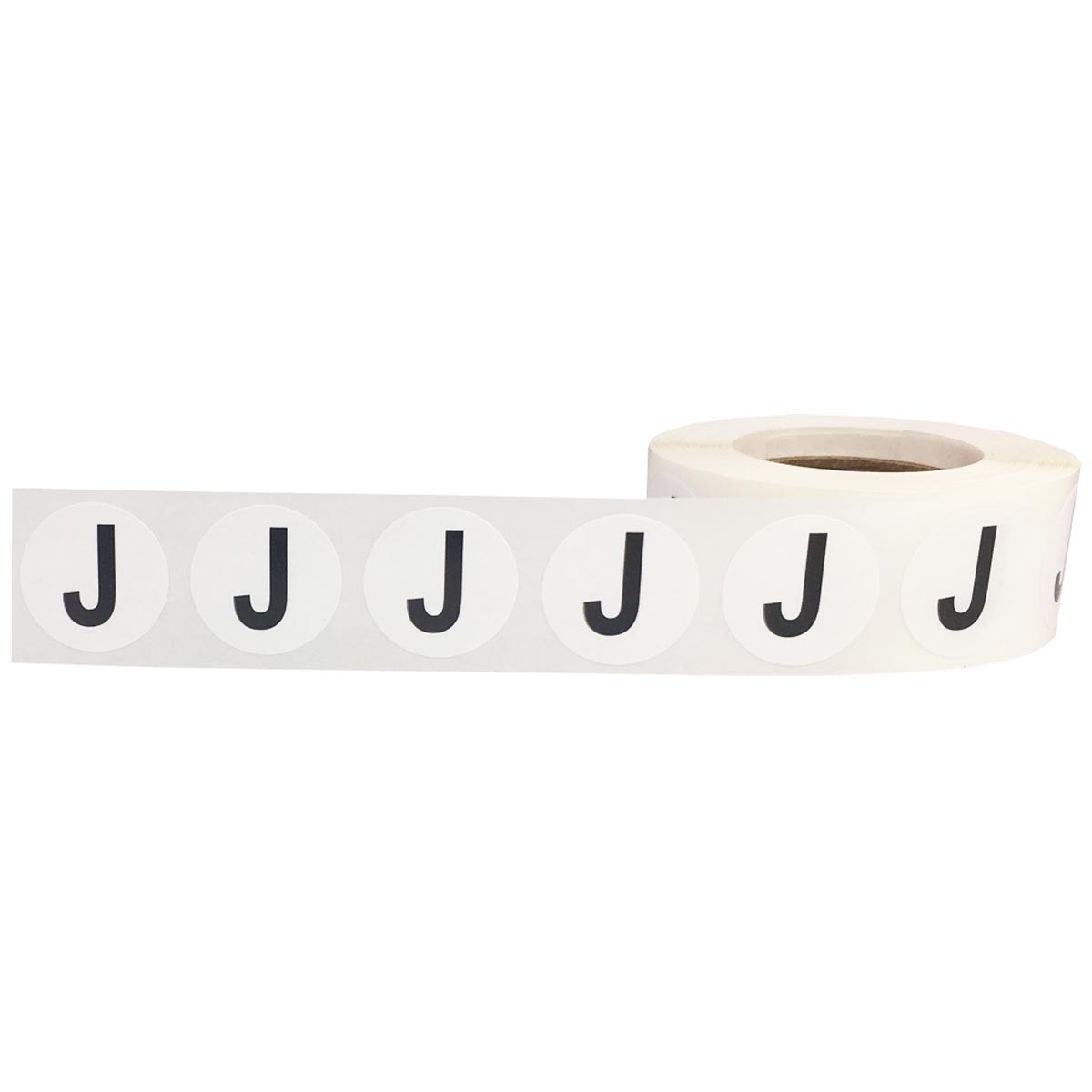 Letter J Stickers 3/4" Round QTY 500