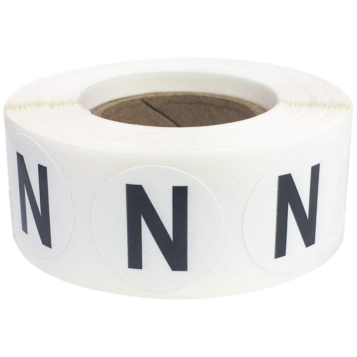Letter N Stickers 3/4" Round QTY 500