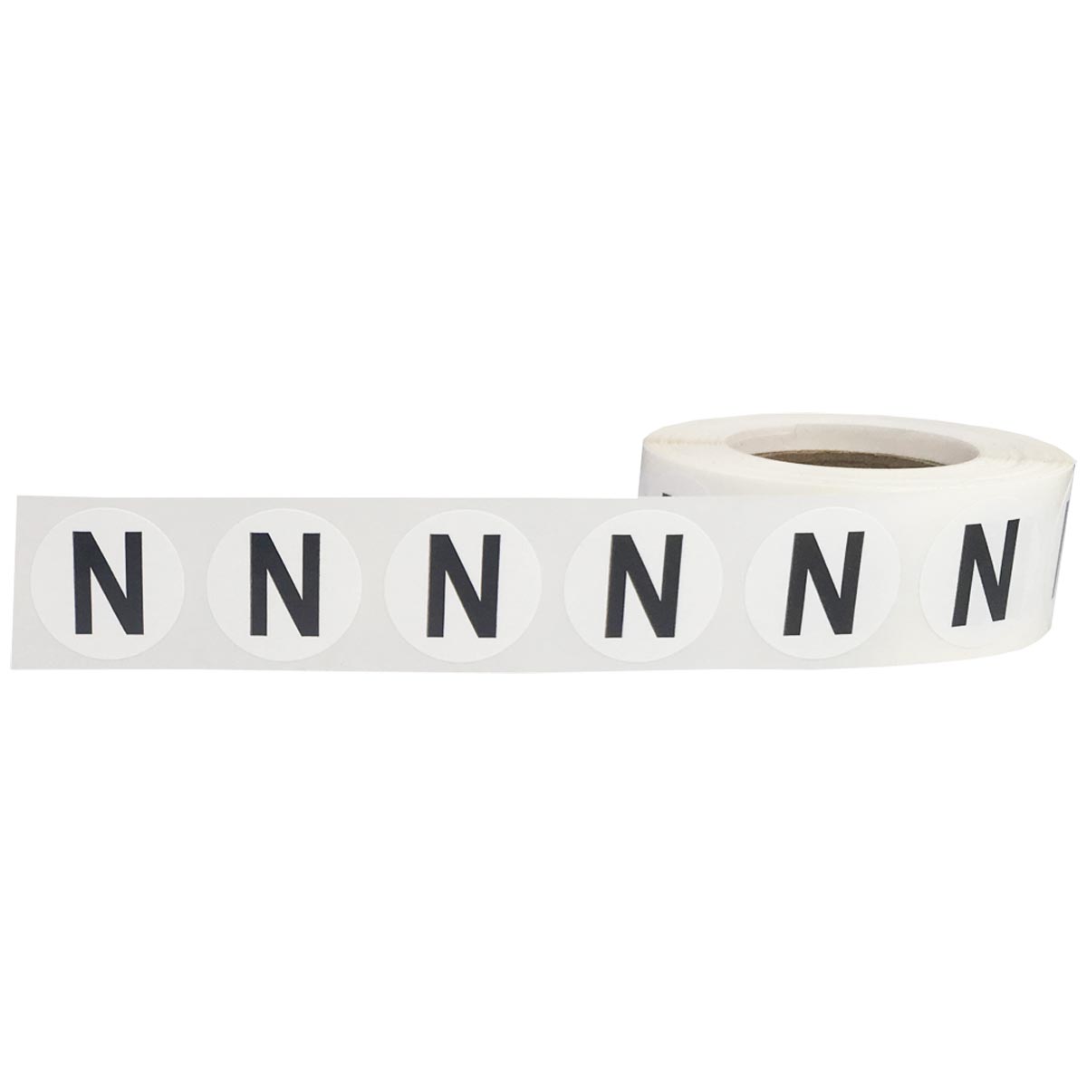 Letter N Stickers 3/4" Round QTY 500