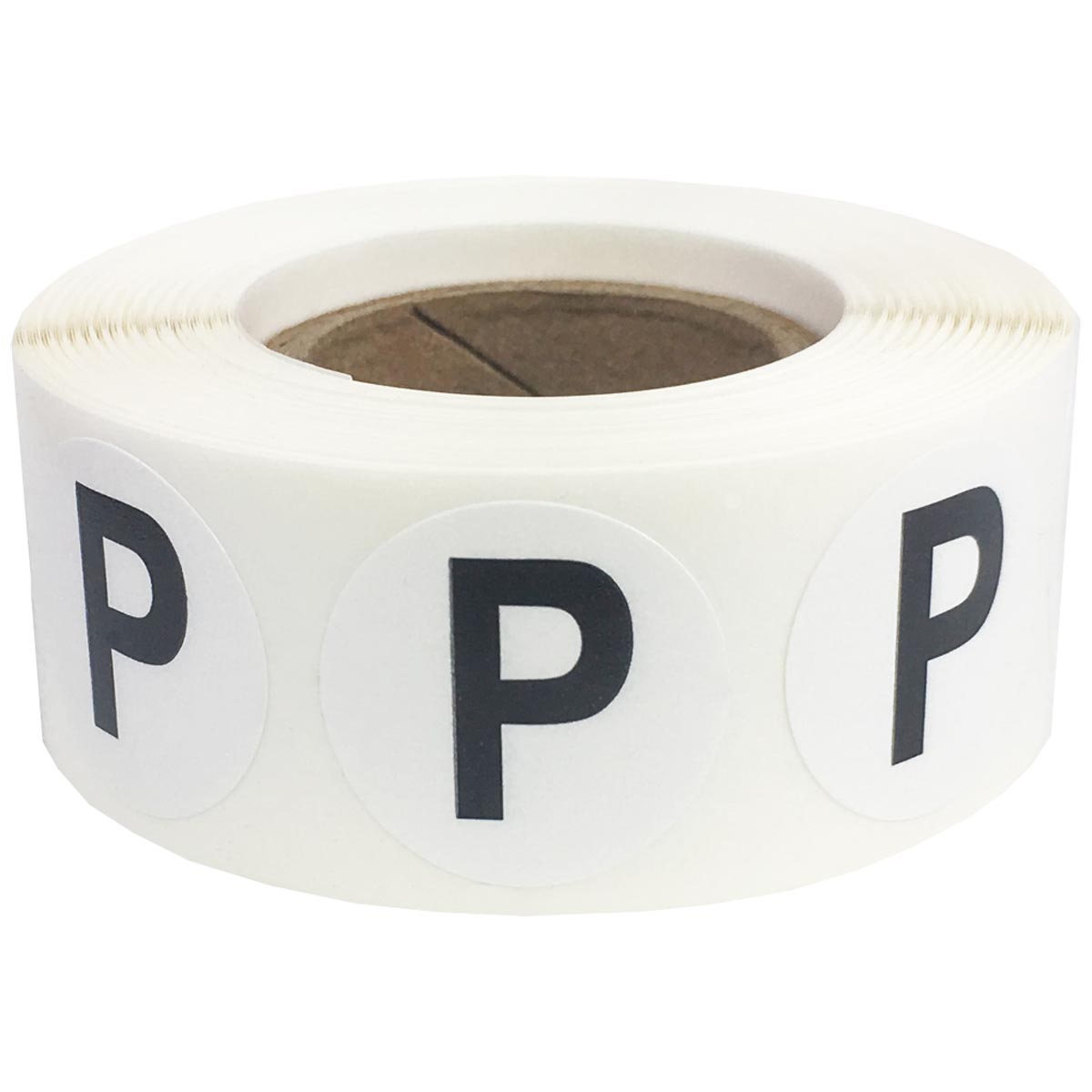 Letter P Stickers 3/4" Round QTY 500 Letter P Stickers 3/4" Round QTY 500