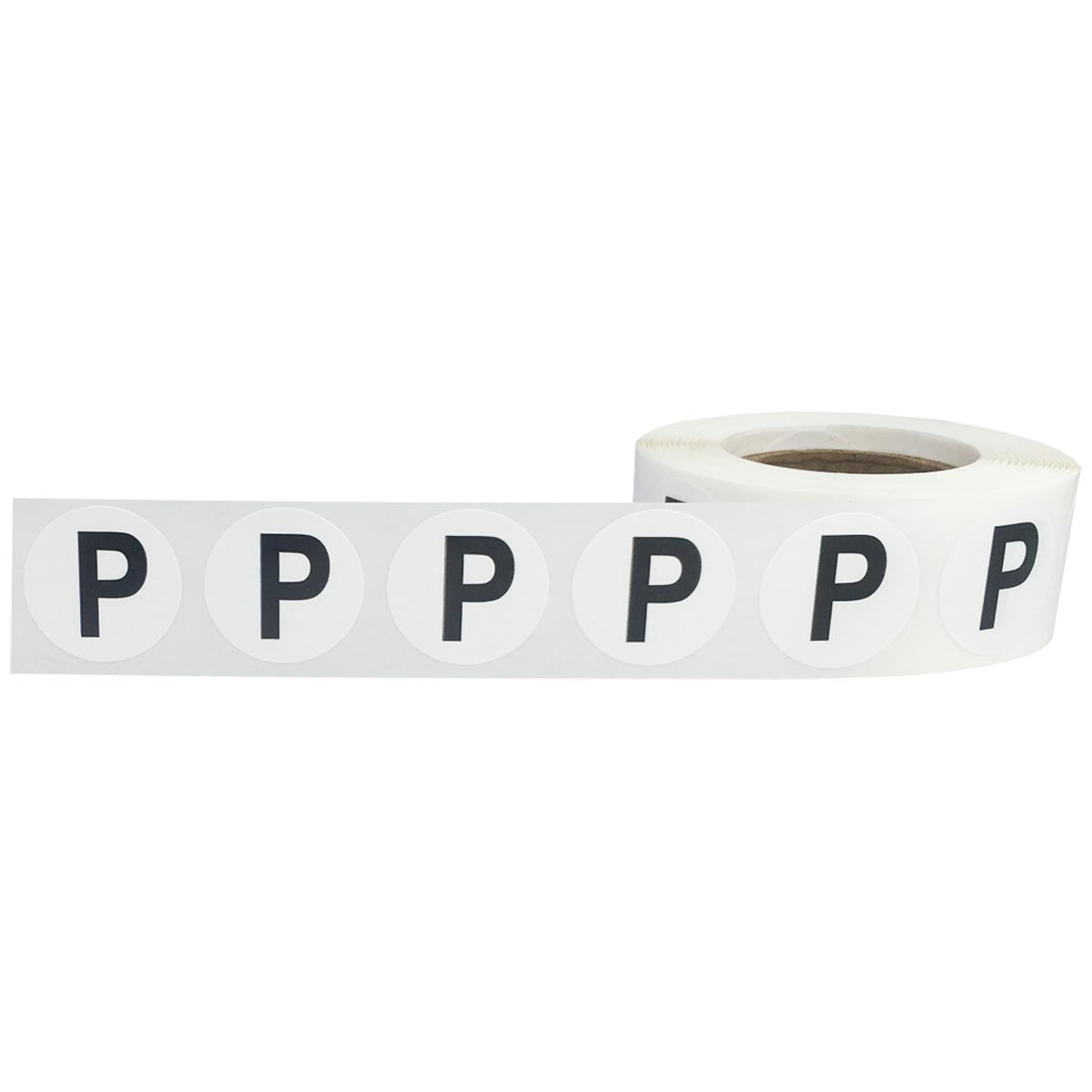 Letter P Stickers 3/4" Round QTY 500 Letter P Stickers 3/4" Round QTY 500