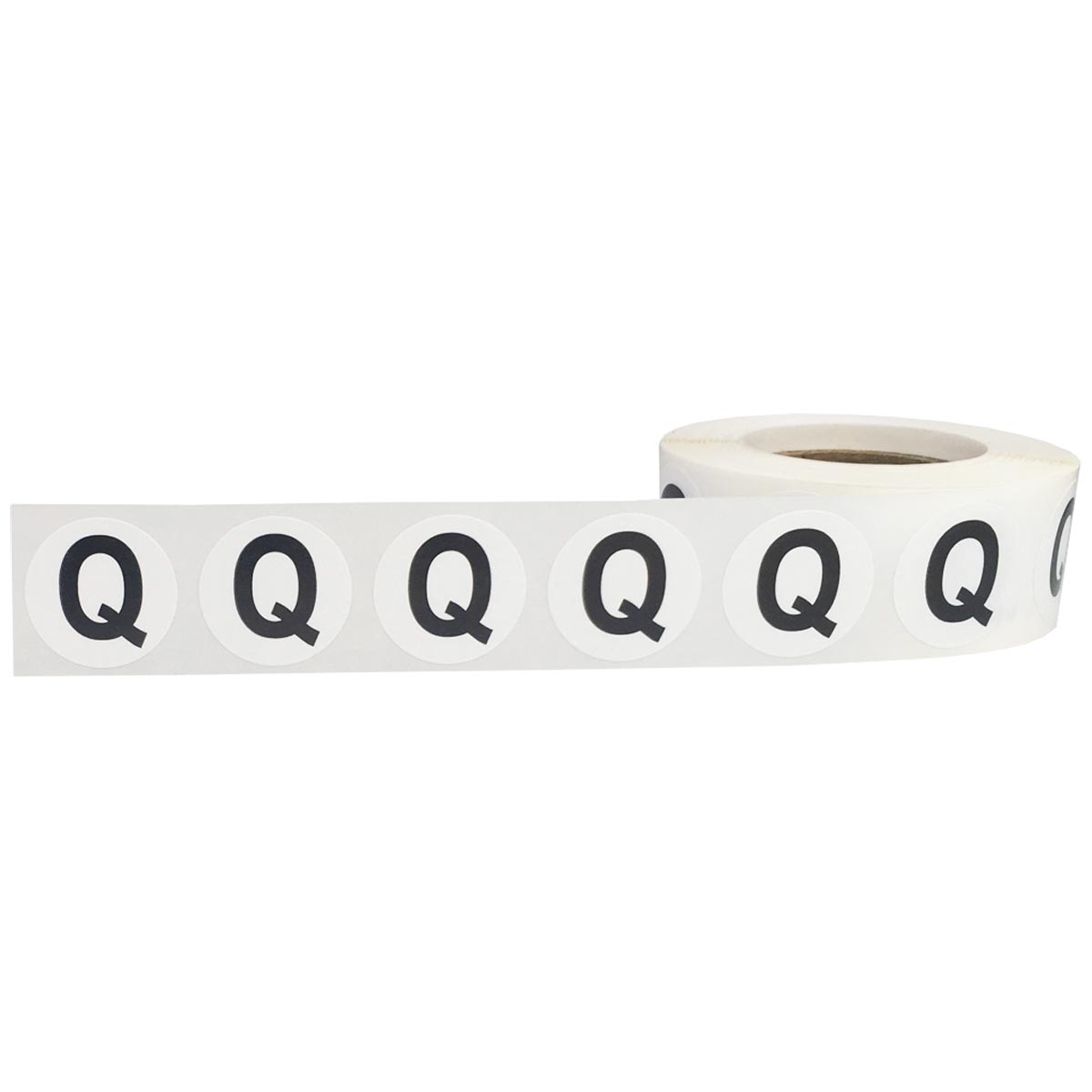 Letter Q Stickers 3/4" Round QTY 500 Letter Q Stickers 3/4" Round QTY 500
