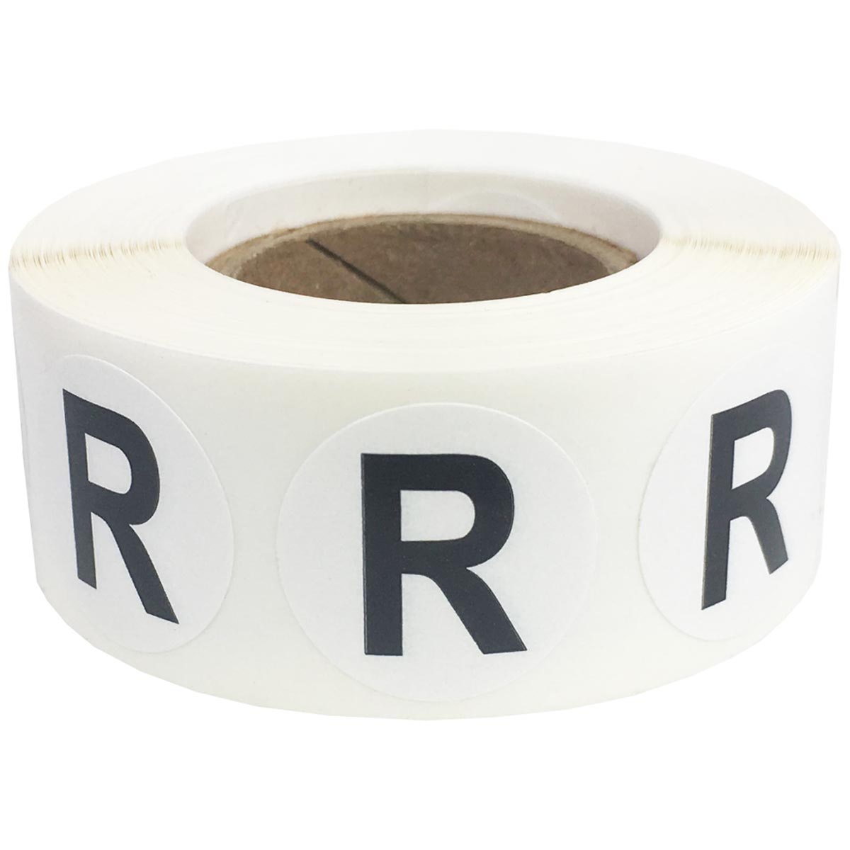 Letter R Stickers 3/4" Round QTY 500