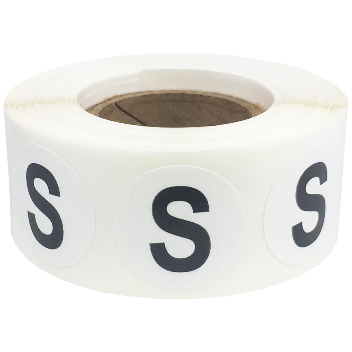 Letter S Stickers 3/4" Round QTY 500 Letter S Stickers 3/4" Round QTY 500